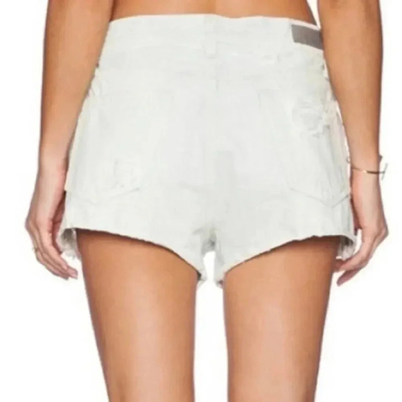 Agolde Parker Cut Off Short in Blanche B884 - Picture 2 of 7